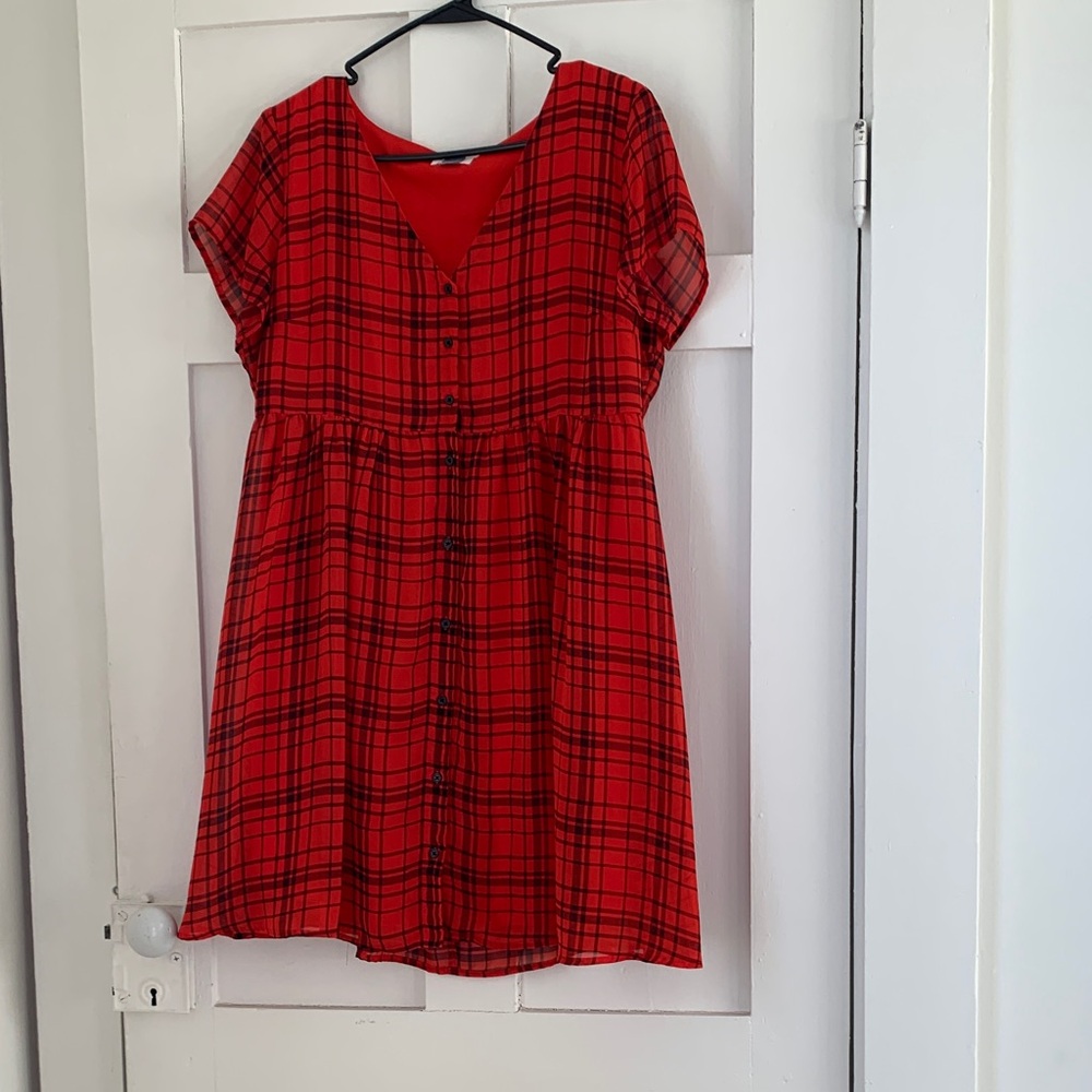 Red Plaid Old Navy Dress